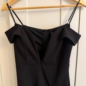 Elegant Black Off-Shoulder Dress